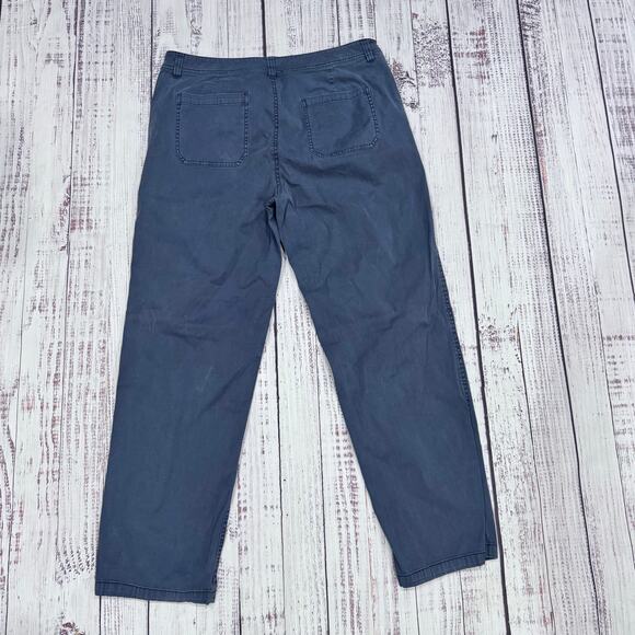 Pendleton Blue Utility Chino Pants Women’s 12 Straight Leg Twill 27.5” - Picture 2 of 7